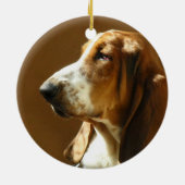 Basset Hound Photo Ornament (Achterkant)