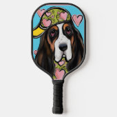 Basset Hound Pickleball Paddle (Achterkant)