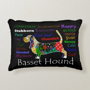Basset Hound Pillow Accent Kussen