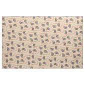 Basset Hound Pirate Fabric Stof (Fat Quarter)