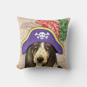 Basset Hound Pirate Kussen