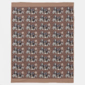 Basset Hound Plush Blanket Fleece Deken (Voorkant)