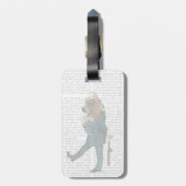 Basset Hound Policeman Bagagelabel (Achterkant verticaal)