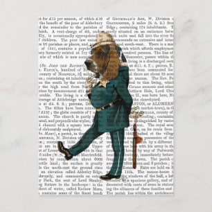 Basset Hound Policeman Briefkaart