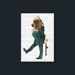 Basset Hound Policeman Canvas Afdruk<br><div class="desc">Gezelschapsdieren</div>
