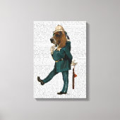 Basset Hound Policeman Canvas Afdruk (Voorkant)