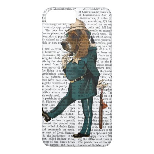 Basset Hound Policeman Case-Mate iPhone Case (Achterkant)