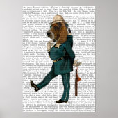 Basset Hound Policeman Poster (Voorkant)