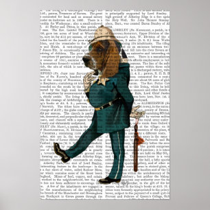 Basset Hound Policeman Poster