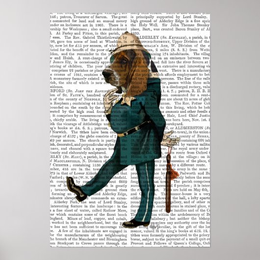 Basset Hound Policeman Poster (Voorkant)