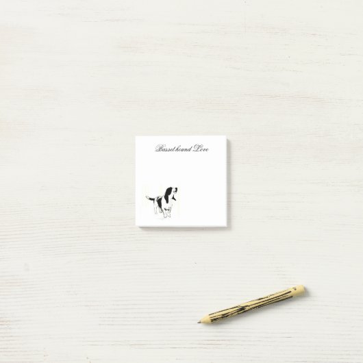 Basset hound post-it notes (Op bureau)