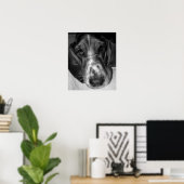 Basset Hound Poster (Thuiskantoor)