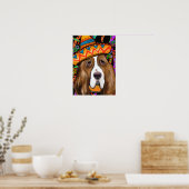 BASSET HOUND POSTER (Keuken)