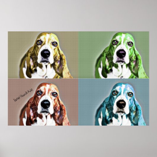Basset Hound Poster (Voorkant)