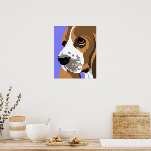 Basset Hound-Posters Poster (Keuken)