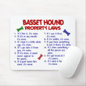 BASSET HOUND Property Wetten 2 Muismat (Met muis)