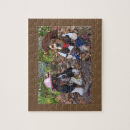 Basset hound puppies puzzel