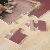 Basset hound puppies puzzel (Zijkant)