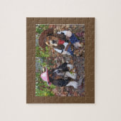 Basset hound puppies puzzel legpuzzel (Verticaal)