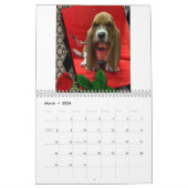 Basset hound puppy agenda kalender (Mar 2026)