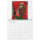 Basset hound puppy agenda kalender (Mar 2027)