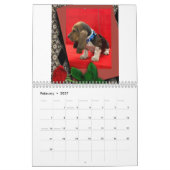 Basset hound puppy agenda kalender (Feb 2027)