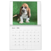 Basset hound puppy agenda kalender (Mar 2026)