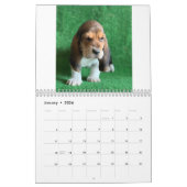 Basset hound puppy agenda kalender (Jan 2026)