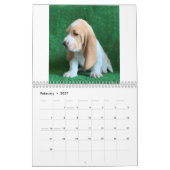 Basset hound puppy agenda kalender (Feb 2027)