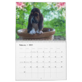 Basset hound puppy agenda kalender (Feb 2021)