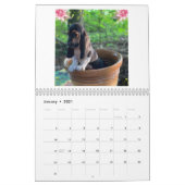 Basset hound puppy agenda kalender (Jan 2021)