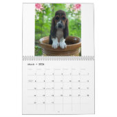 Basset hound puppy agenda kalender (Mar 2026)