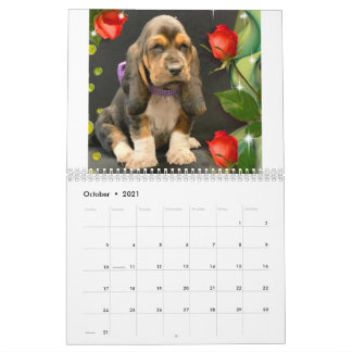 Basset hound puppy agenda kalender