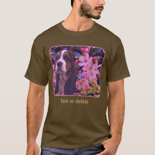 Basset Hound Puppy Bloesem Honden Kunst T-shirt