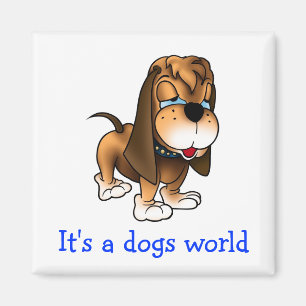 Basset Hound Puppy Dog Fridge Magnet