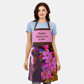 Basset Hound Puppy Flowers Gepersonaliseerd Schort (Gedragen)