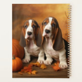 Basset Hound Puppy Herfst Verrukking Pompoen Planner (Achterkant)