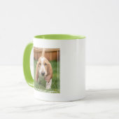 Basset Hound Puppy Loopt Mok (Voorkant links)