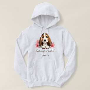 Basset Hound Puppy met bloemen Hoodie