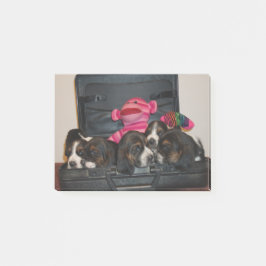 Basset hound puppy note-pad post-it® notes