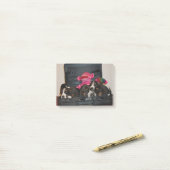 Basset hound puppy note-pad post-it® notes (Op bureau)