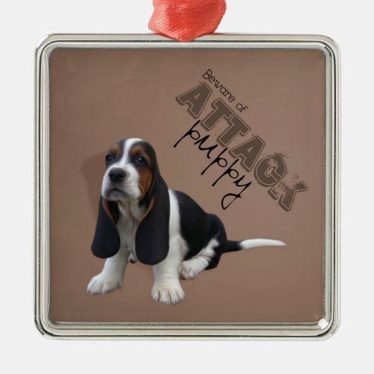 Basset Hound Puppy Ornament (Voorkant)