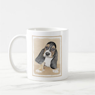 Basset Hound Puppy Painting - Oorspronkelijke hond Koffiemok
