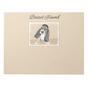 Basset Hound Puppy Painting - Oorspronkelijke hond Notitieblok