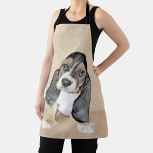 Basset Hound Puppy Painting - Oorspronkelijke hond Schort