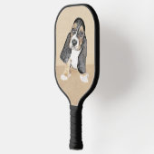 Basset Hound Puppy Painting - Original Dog Art Pic Pickleball Paddle (Links)