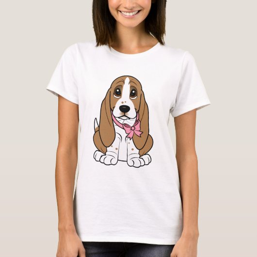 Basset Hound Puppy T-shirt (Voorkant)