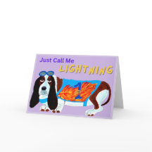 Basset Hound Racehond NOEM ME MAAR BLIXEM!