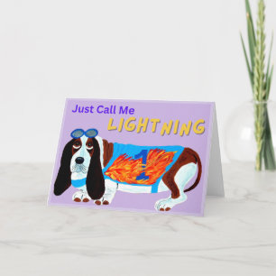 Basset Hound Racehond NOEM ME MAAR BLIXEM! Kaart