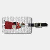 Basset Hound-rechter Bagagelabel (Voorkant horizontaal)